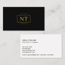 Search for 2 initials business cards Administrative professional