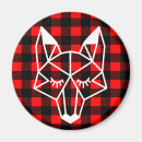Search for faller magnets Red and black plaid