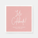 Search for dusty rose pink napkins Baby shower