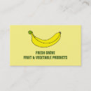 Search for banana business cards Vegetables