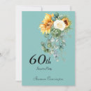 Search for sunflower 60th birthday invitations Surprise