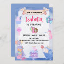 Search for unicorn and mermaid birthday invitations Rainbow