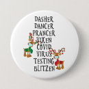 Search for funny christmas badges Reindeer