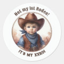Search for cowboy birthday stickers Rodeo party