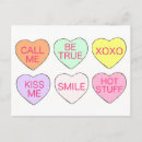 Search for conversation heart postcards Sweet