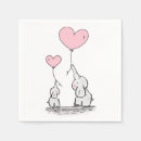Search for girl elephant baby shower napkins Pink