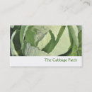 Search for cabbage business cards Green