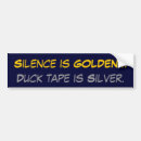 Search for silence bumper stickers Quiet