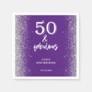 Search for 50th purple napkins Glitter