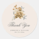 Search for rustic round wedding stickers Gold