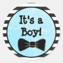 Search for bow tie baby shower stickers Blue