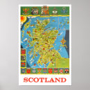 Search for vintage map of scotland posters British