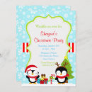 Search for penguin christmas invitations Cute