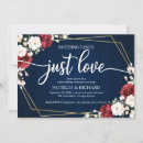 Search for burgundy and navy wedding invitations Geometric