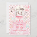 Search for little chef invitations Pink
