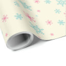 Search for pink snowflake wrapping paper Festive