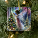 Search for fairies christmas tree decorations Watercolor