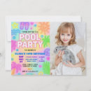 Search for teen swim birthday invitations Girl