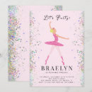 Search for ballet design invitations Girl