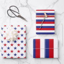 Search for red star wrapping paper 4th of july