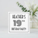 Search for 19th birthday invitations 19 years old