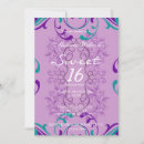 Search for damask birthday invitations Modern
