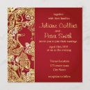 Search for red gold chinese wedding invitations Luxury