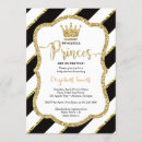 Search for black prince baby shower invitations Crown