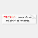 Search for rapture bumper stickers Warning