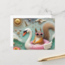 Search for pink squirrel postcards Ai generated