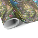 Search for flower fairy wrapping paper Enchanted forest