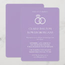 Search for simple lilac wedding invitations Elegant