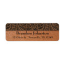 Search for leather return address labels Cowgirl