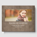 Search for linen guest books Burlap