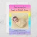 Search for miracle baby invitations Rainbow