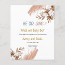 Search for botanical greenery gender reveal invitations Summer