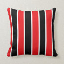 Search for black red and white cushions Striped