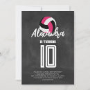 Search for volleyball party invitations Black