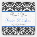 Search for black and white damask stickers Blue