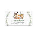 Search for raccoon return address labels Baby shower