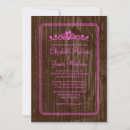 Search for pink and brown invitations Western