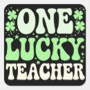 Search for lucky shamrock clover stickers Saint
