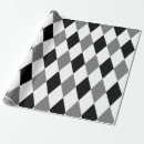 Search for black and white harlequin wrapping paper Diamond