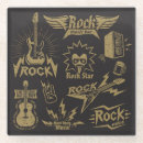 Search for rock band coasters Illustration