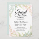 Search for foliage sweet 16 invitations Botanical