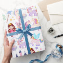 Search for magical unicorn birthday wrapping paper Princess