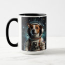 Search for space dog mugs Astronaut