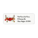 Search for reindeer antlers return address labels Country