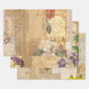 Search for vintage botanical wrapping paper Rustic