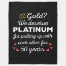 Search for 50th anniversary blankets Gold
